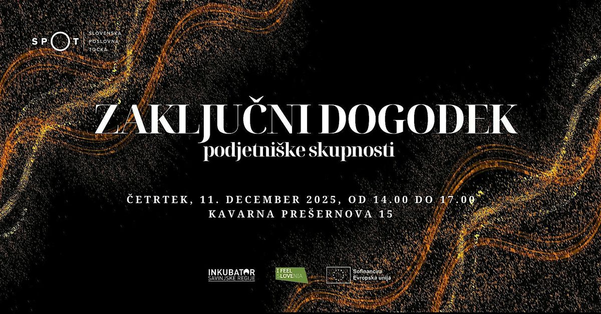 Zaključni dogodek podjetniške skupnosti ✨, 11 December | Event in Celje | AllEvents
