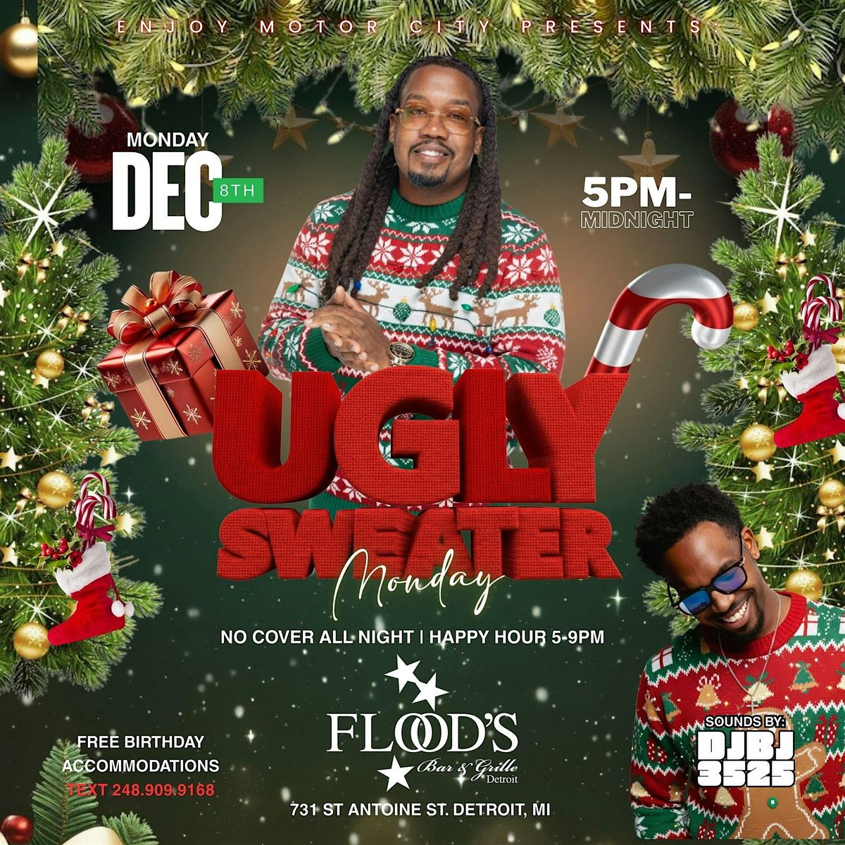 Ugly Sweater Monday at Flood's Bar & Grille | Event in Detroit | AllEvents