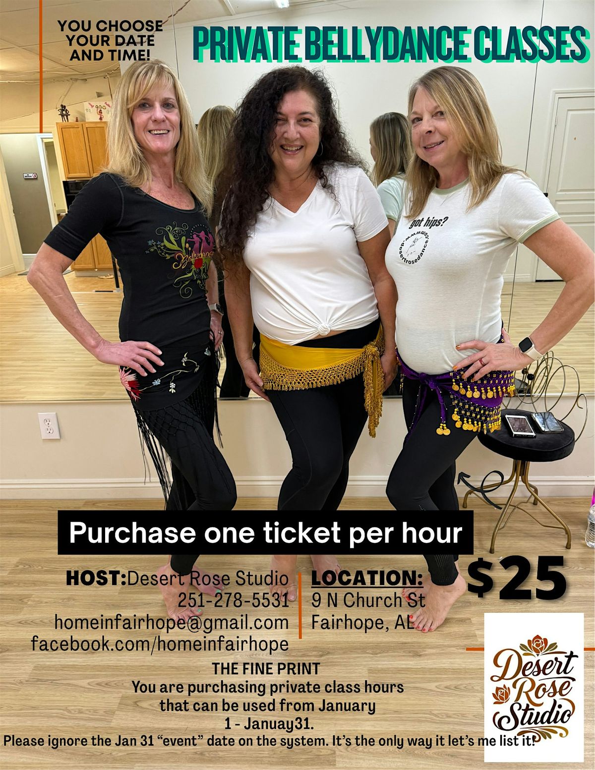 Private lessons in Bellydance!