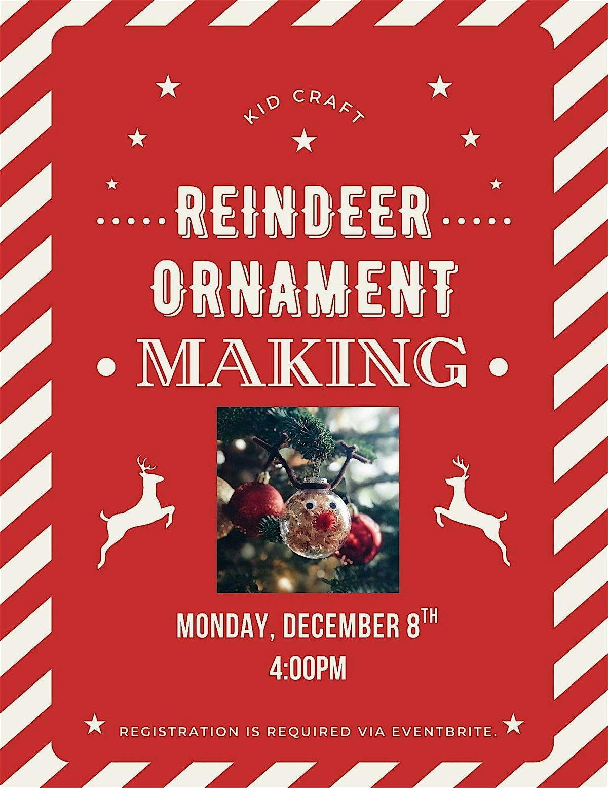 Reindeer Ornament Making (Kids 12 & Under), 8 December | Event in Chester | AllEvents
