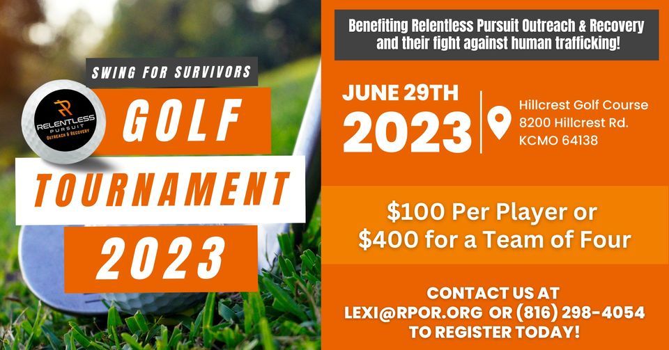 Swing for Survivors Golf Tournament 2023, Hillcrest Golf Course