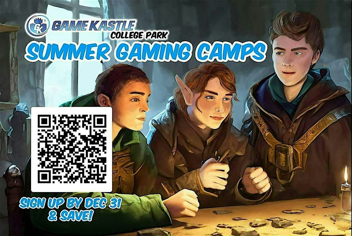 Beyond Dungeons & Dragons Summer Camp (Ages 12-14, August 10 - August 14), 10 August | Event in College Park