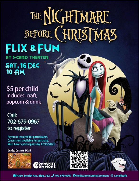 December 2023 Flix & Fun, Nellis Movie Theater, Las Vegas, December 16