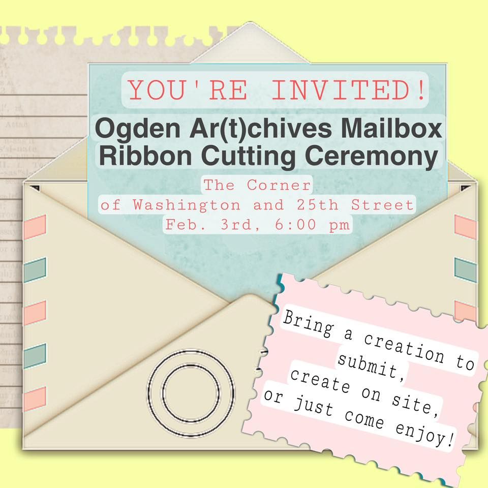 Ogden Ar t chives Mailbox Ribbon Cutting Ceremony The Corner Ogden ogden-ar-t-chives-mailbox-ribbon-cutting-ceremony-the-corner-ogden