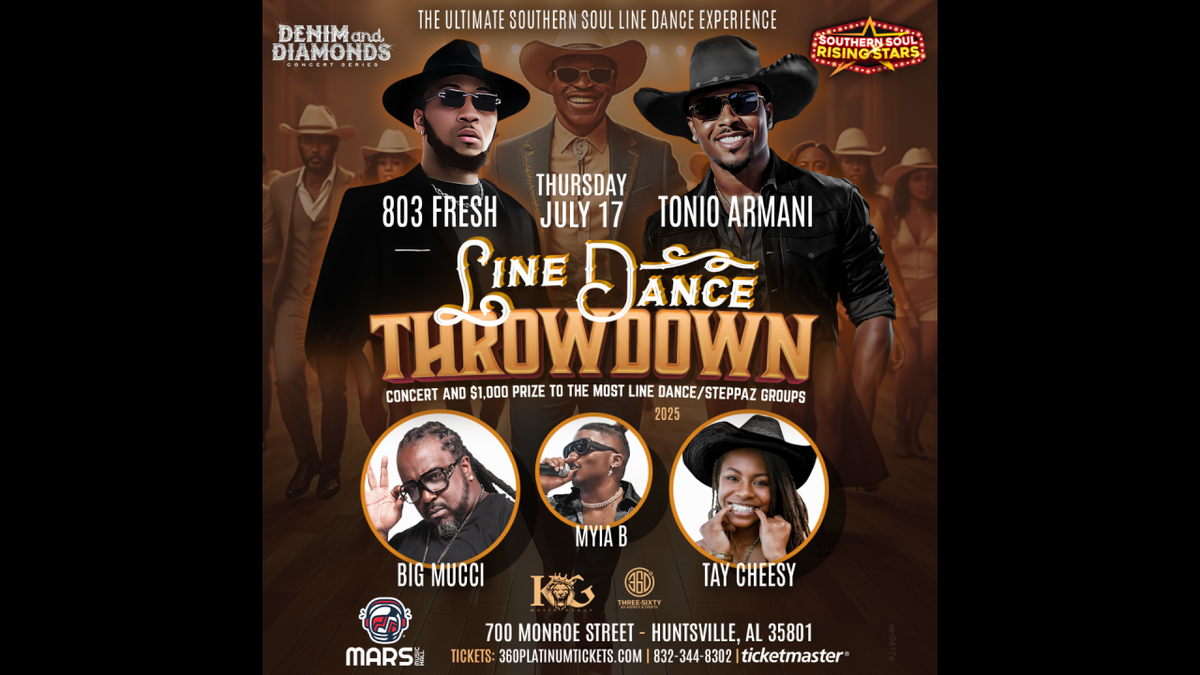 Line Dance Throwdown at Mars Music Hall at the Von Braun Center, 17 July | Event in Huntsville | AllEvents