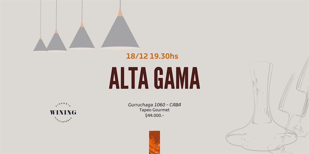 ALTA GAMA, 18 December | Event in Villa Crespo | AllEvents
