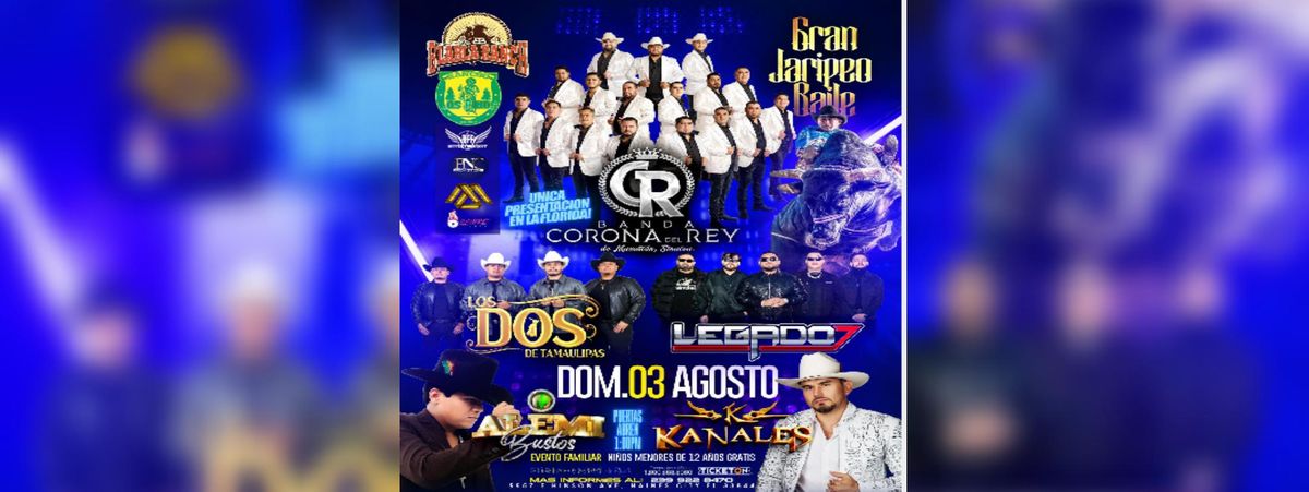 BANDA CORONA DEL REY, LOS DOS DE TAMAULIPAS & MAS in Haines City, 3 August | Event in Haines City | AllEvents