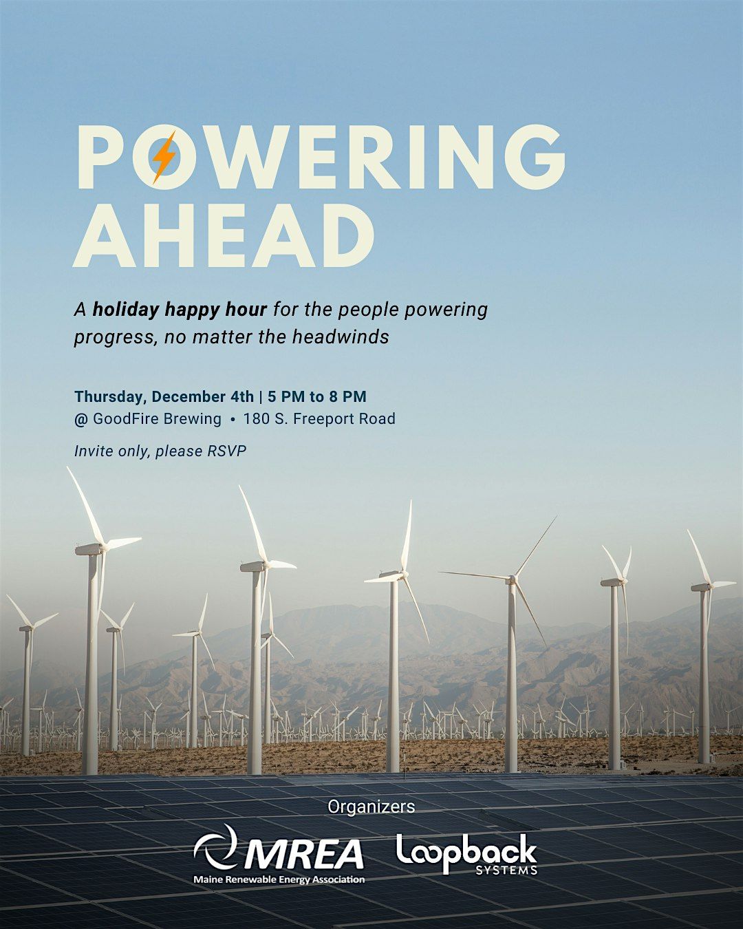 POWERING AHEAD - Holiday Happy Hour, 4 December | Event in Freeport | AllEvents