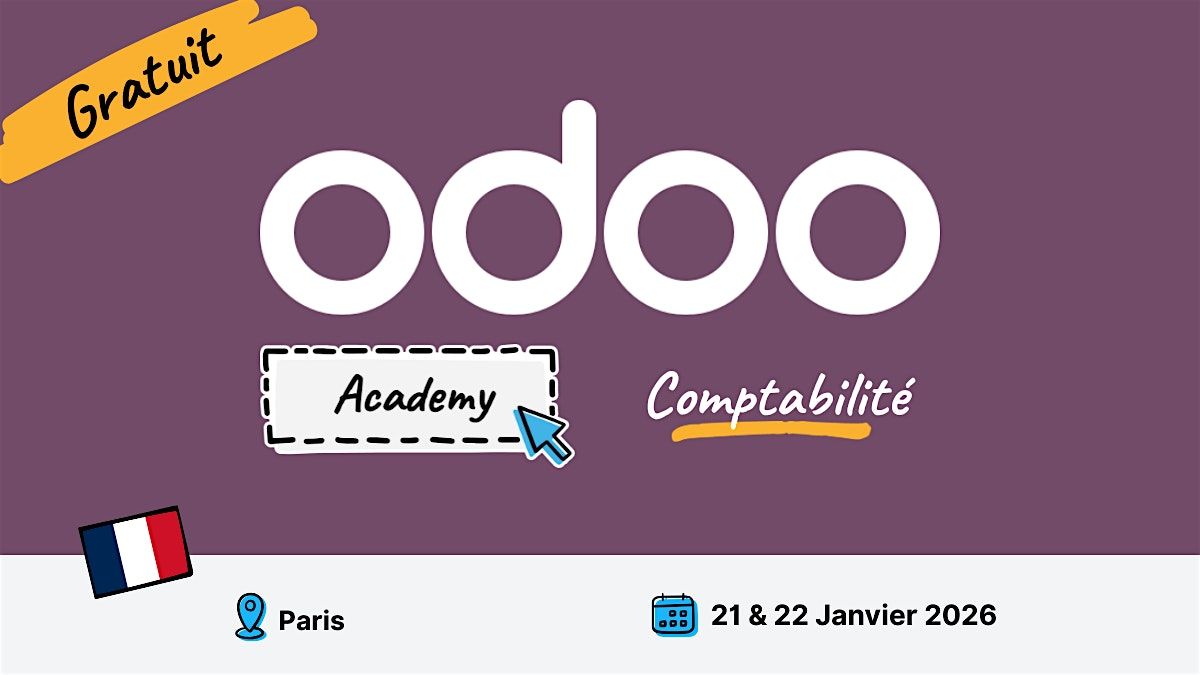 Odoo Academy Comptabilité -  Paris, 21 January | Event in Paris | AllEvents