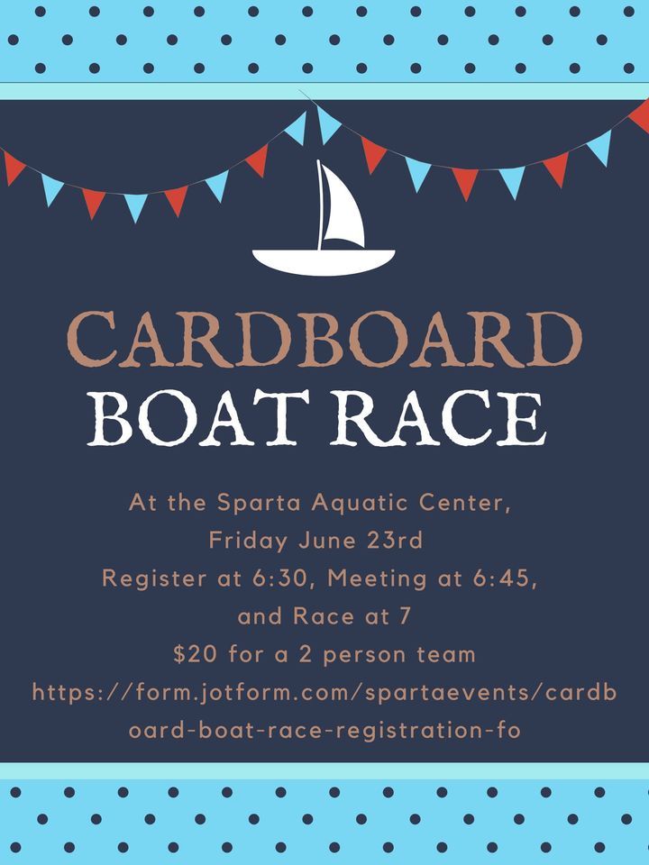 Pedal Paddle Fish Days Cardboard Boat Race, Sparta Aquatic Center