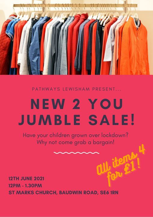 NEW 2 YOU JUMBLE SALE, St Marks Church 