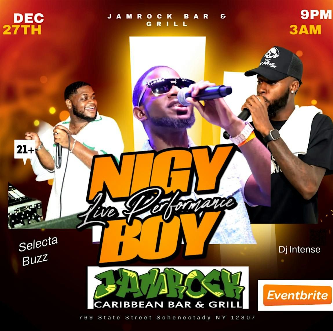 NIGY BOY, 27 December | Event in Schenectady | AllEvents