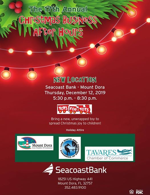 Joint Chamber Business After Hours At Seacoast Bank Mount Dora