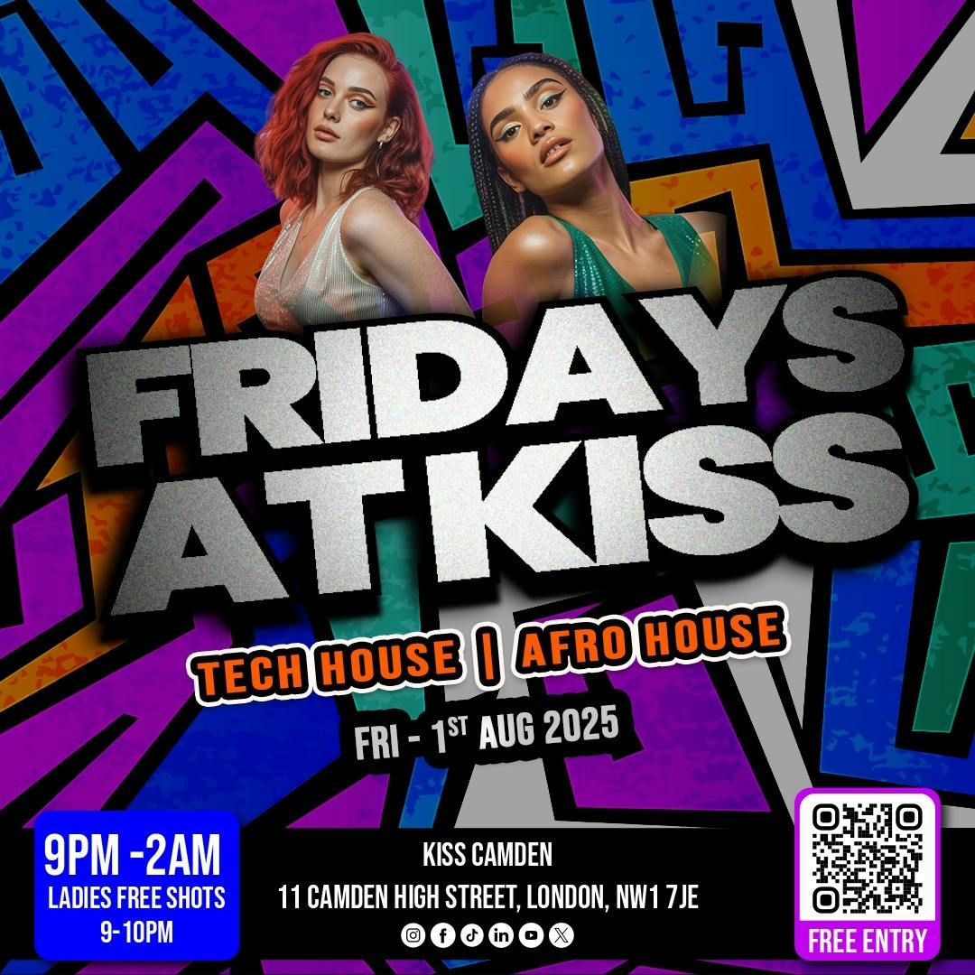Tech House &amp; Afro House All Night | FRIDAY 1ST AUGUST at KISS, 1 August | Event in London | AllEvents