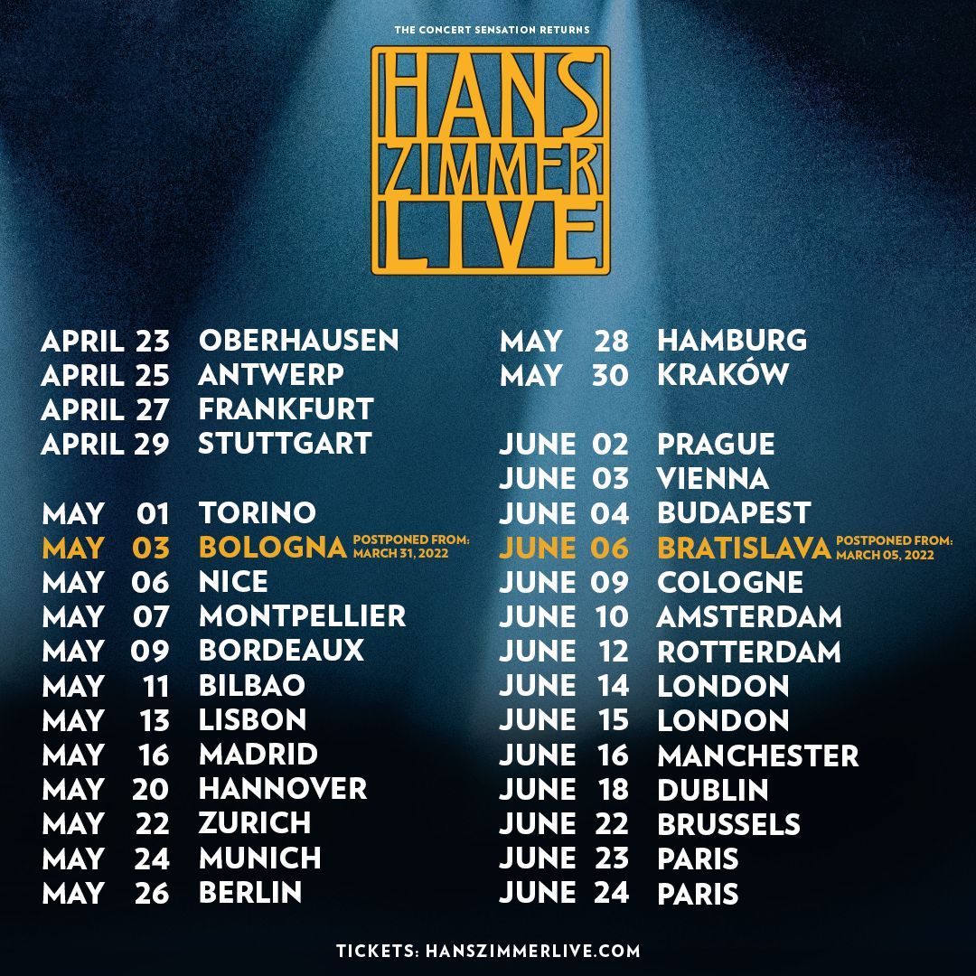 Hans Zimmer Hannover Tickets, 12 March | Event in Hannover | AllEvents