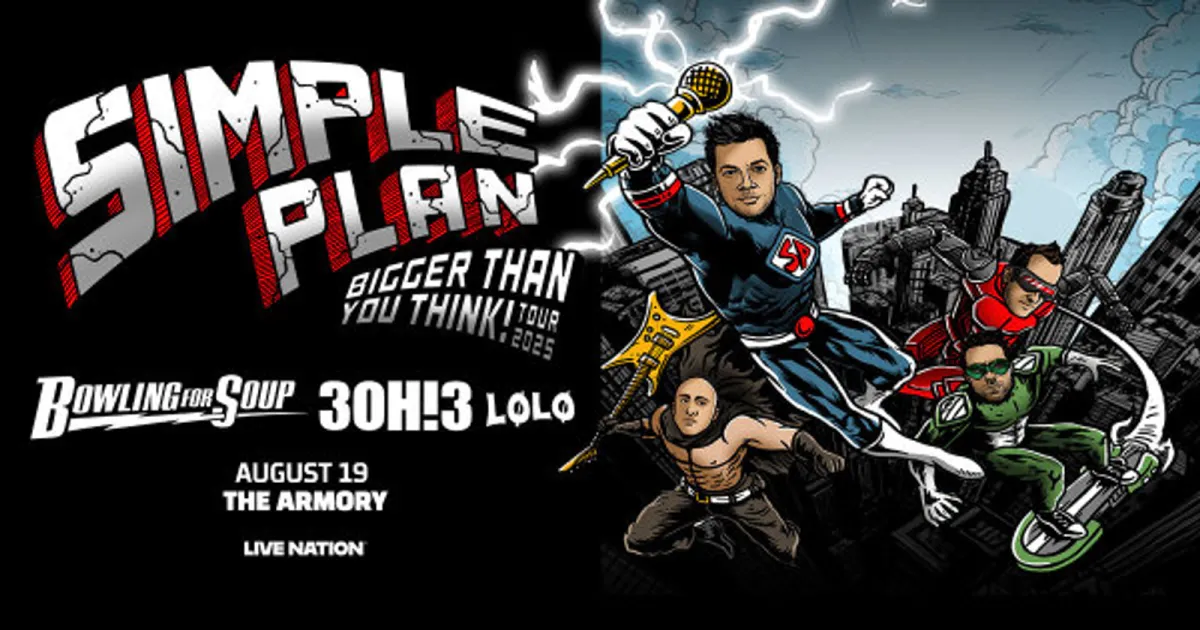 Simple Plan with 3OH!3, Bowling for Soup, and Lolo, 3 September | Event in Atlanta | AllEvents