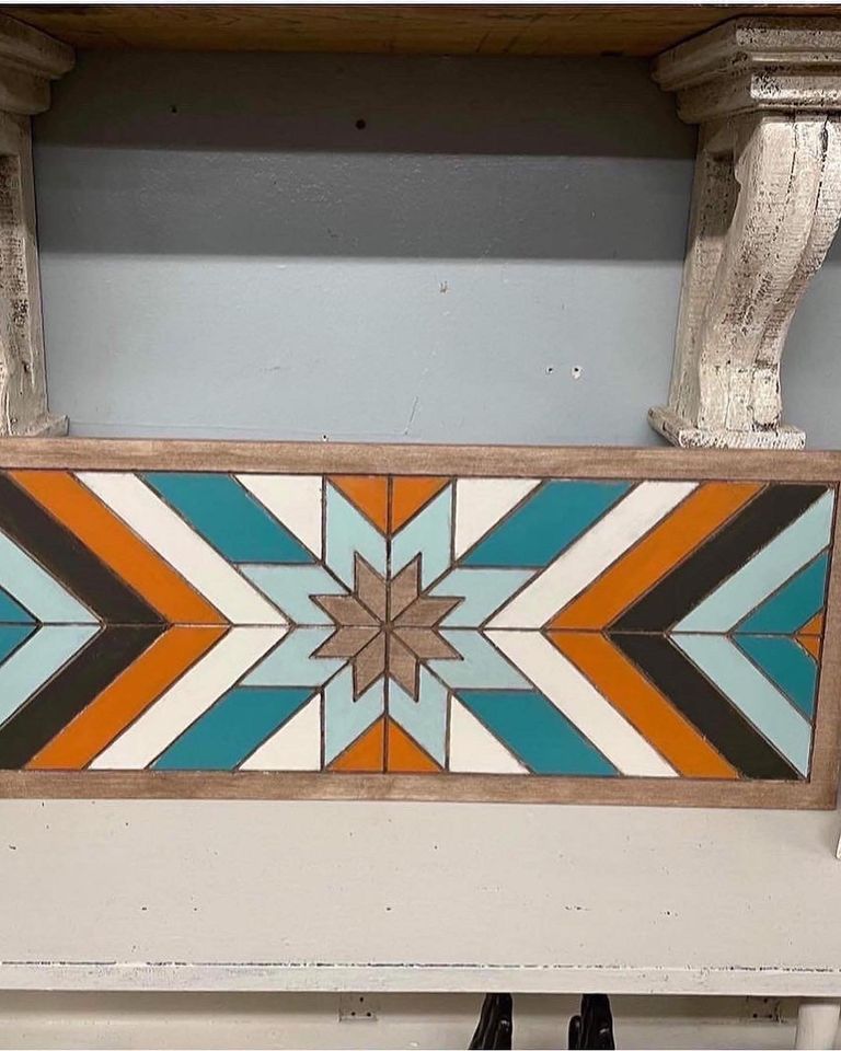 Barn Quilt painting class at The Village Pub and Lounge in Hayfield