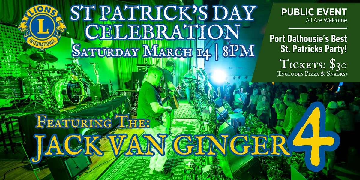 St. Patrick's Day with Jack Van Ginger 4 in Port Dalhousie, 14 March | Event in St. Catharines | AllEvents
