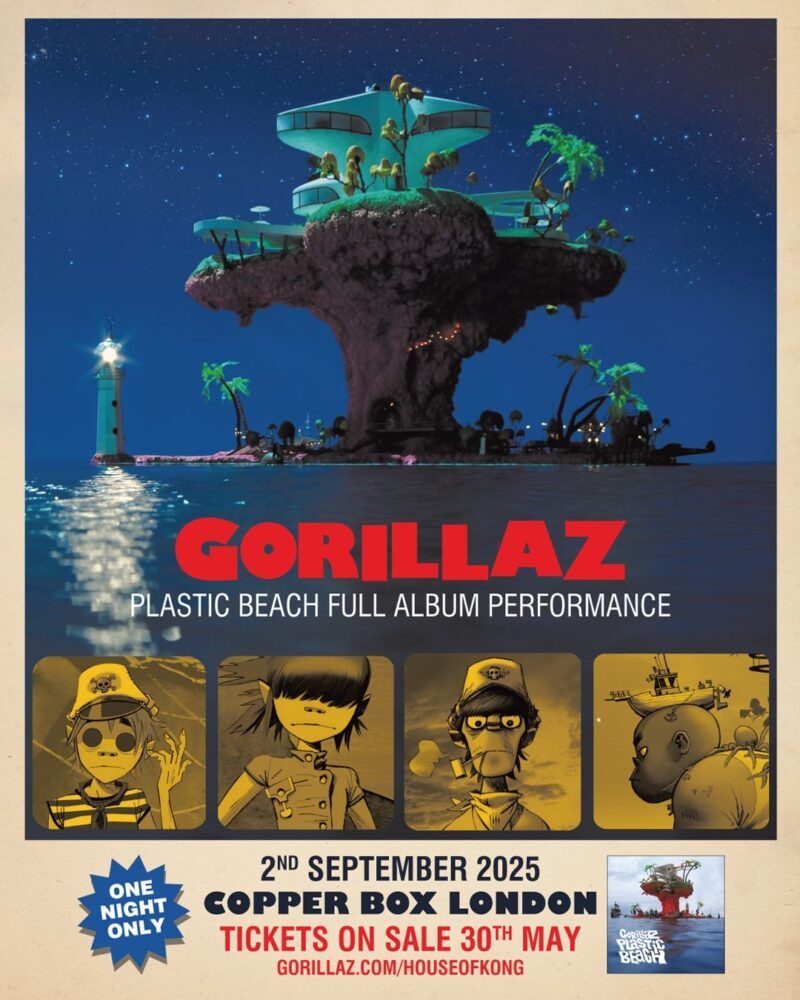 Gorillaz - Plastic Beach Live at Copper Box Arena, 2 September | Event in London | AllEvents
