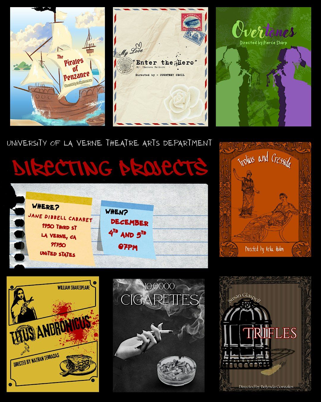 Directing Projects, 4 December | Event in La Verne | AllEvents