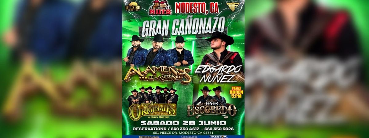 ALAMEÑOS DE LA SIERRA, EDGARDO NUNEZ Y MAS, 28 June | Event in Modesto | AllEvents