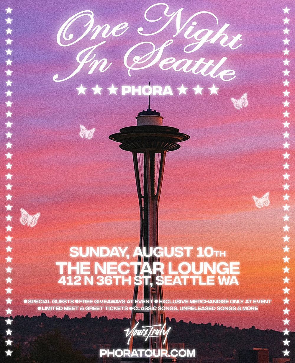 Phora at Nectar Lounge, 10 August | Event in Seattle | AllEvents