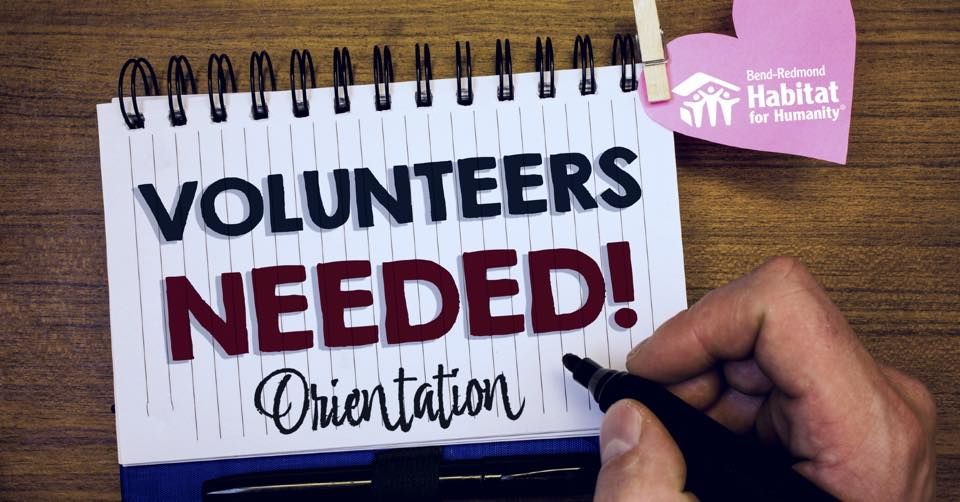 Habitat + ReStore Volunteer Orientation, ReStore BendRedmond, 23 May