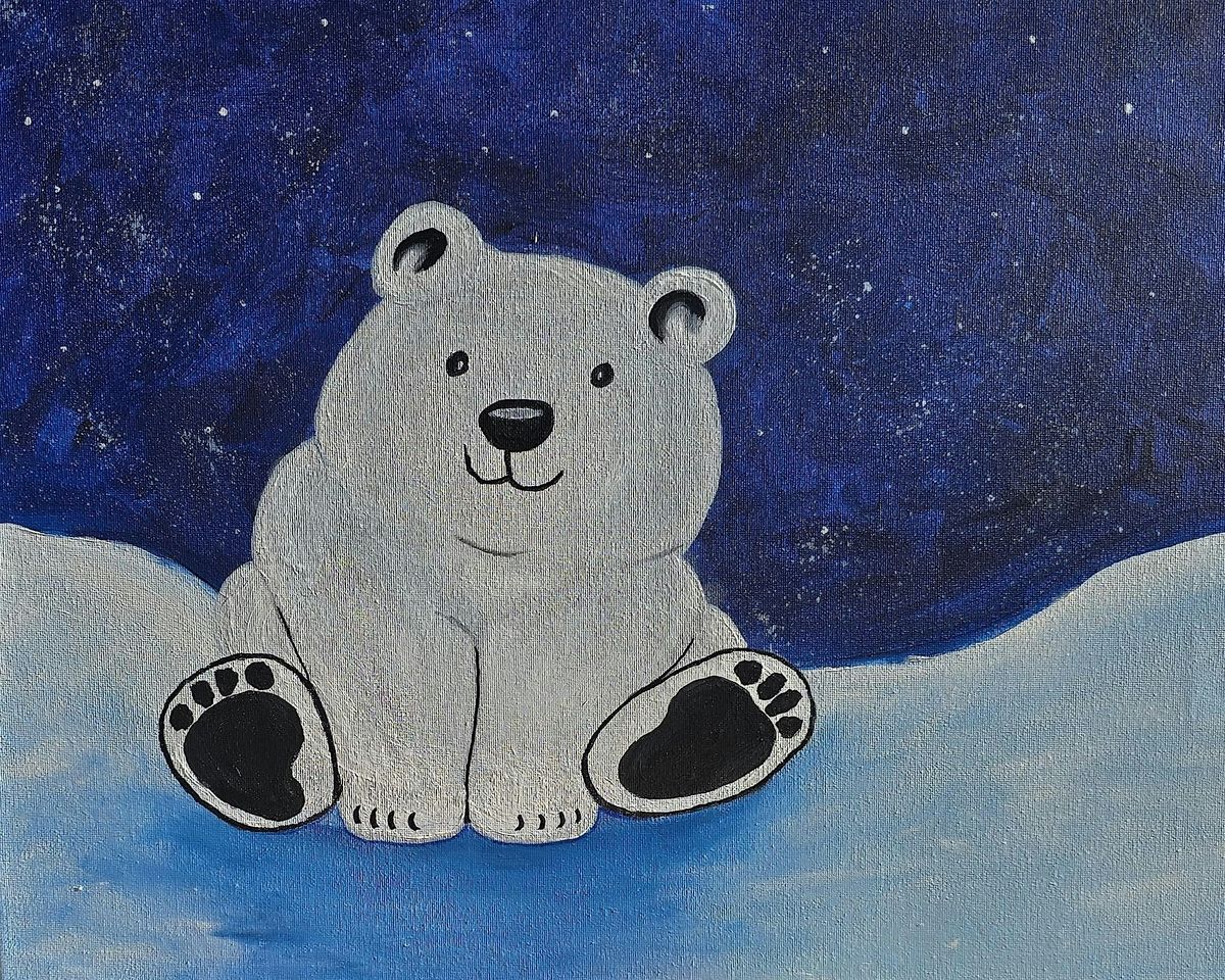 Create you very on animal encounter with this adorable Polar Bear Cub paint, 13 December | Event in Rocklin