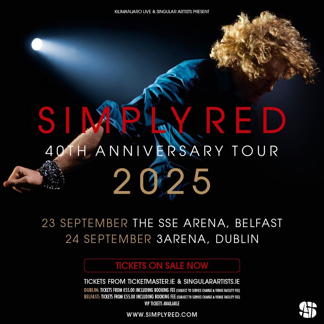 Simply Red Belfast Tickets, 23 September | Event in Belfast | AllEvents