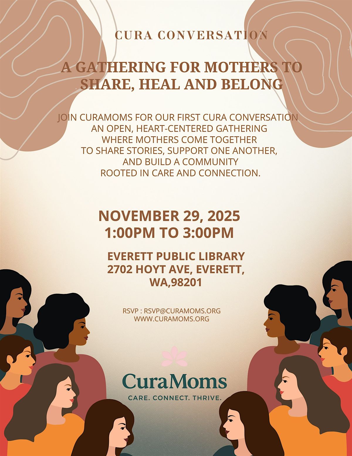 Cura Conversation, 29 November | Event in Everett | AllEvents