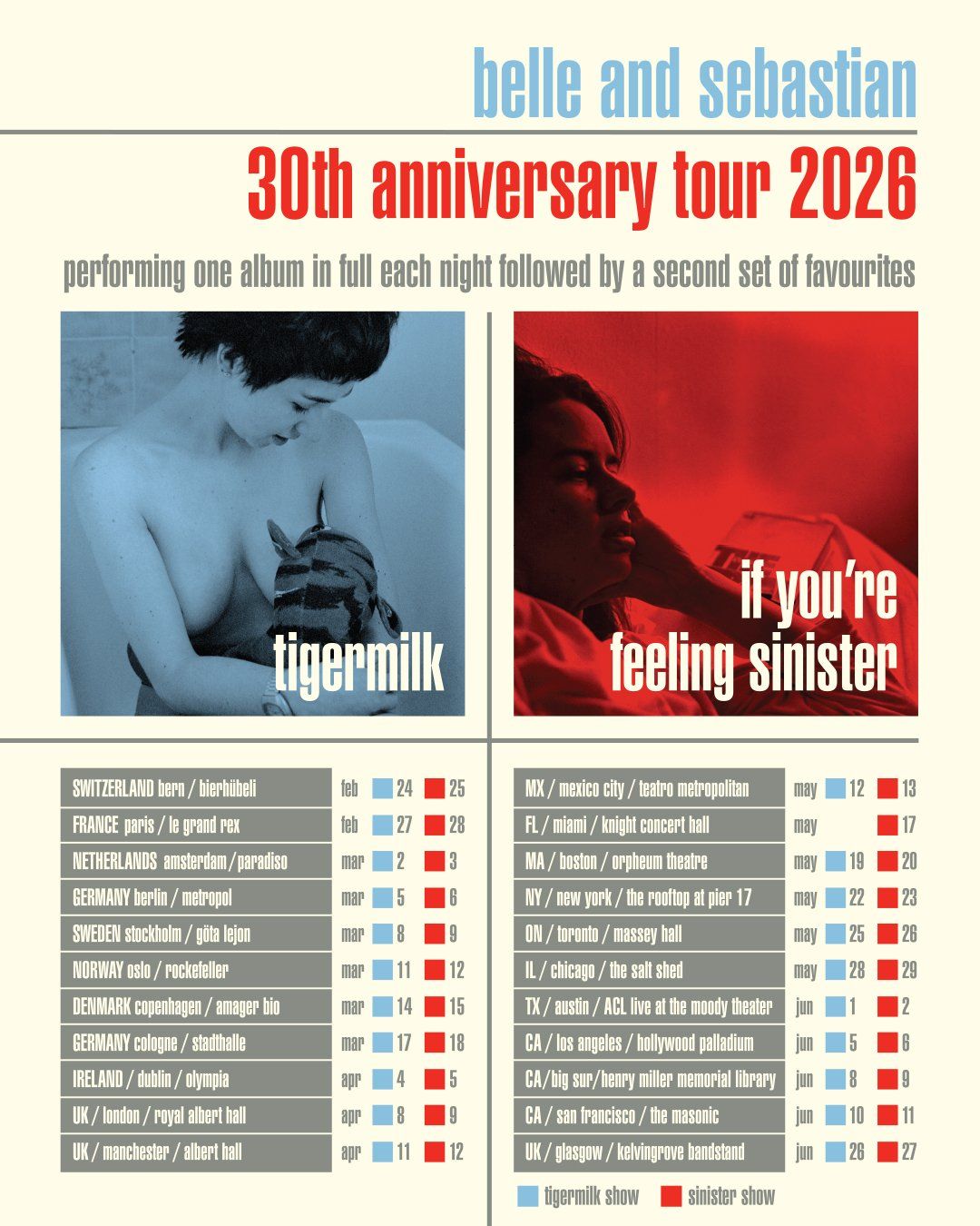 Belle and Sebastian - 2 Day Pass, 27 May | Event in Chicago | AllEvents
