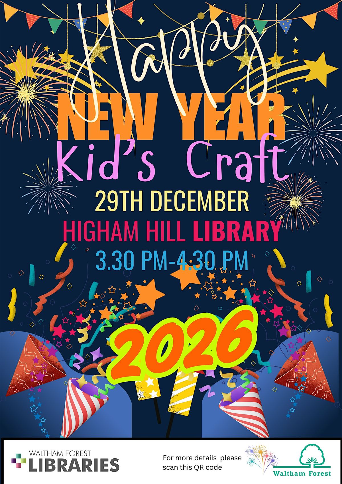 New Year Kids Craft @ Higham Hill library