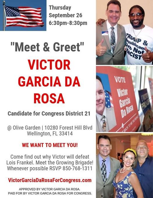 Meet Greet Victor Garcia Da Rosa Candidate For Congress At
