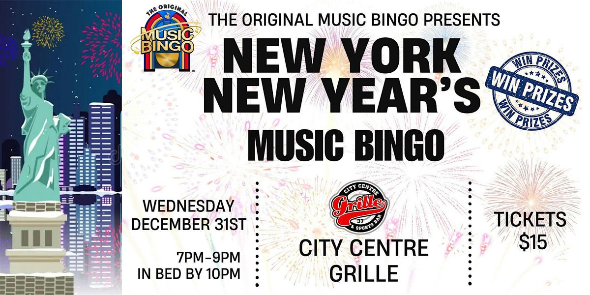 New York New Year's Music Bingo, 31 December | Event in Langford | AllEvents