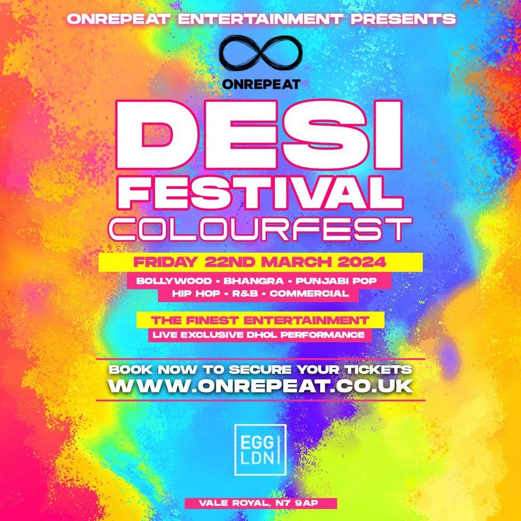 This Friday The Holi Desi Festival In London Egg London 22 March To this-friday-the-holi-desi-festival-in-london-egg-london-22-march-to