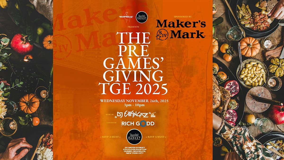 The PreGames Giving at at Time Out Market!, 26 November | Event in Brooklyn | AllEvents