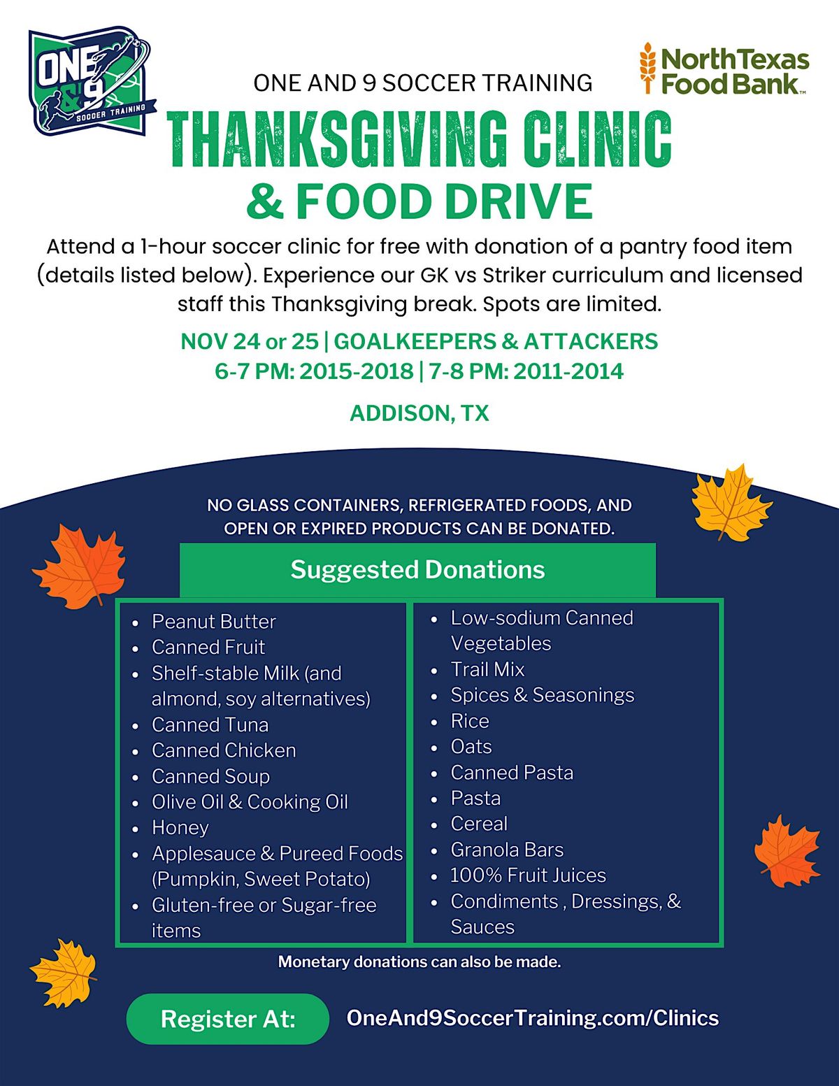 FREE GOALKEEPER VS STRIKER TRAINING CLINIC | Event in Farmers Branch | AllEvents