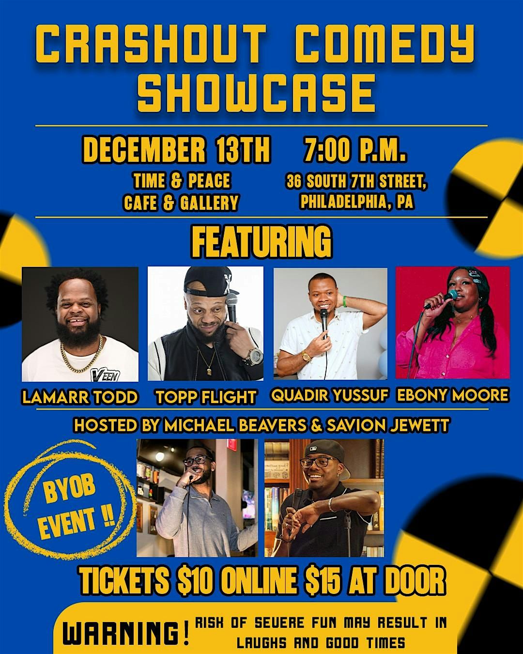 CrashOut Comedy Showcase 12, 13 December | Event in Philadelphia | AllEvents