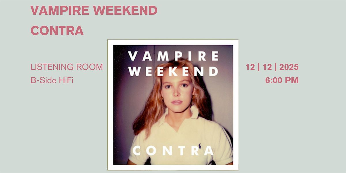 Vampire Weekend: Contra, 12 December | Event in Provo | AllEvents