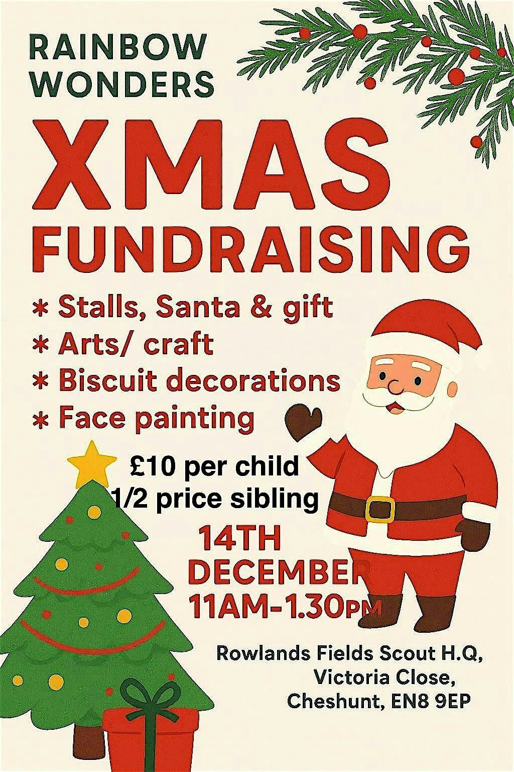 Rainbow Wonders Xmas Fundraising, 14 December | Event in Cheshunt | AllEvents