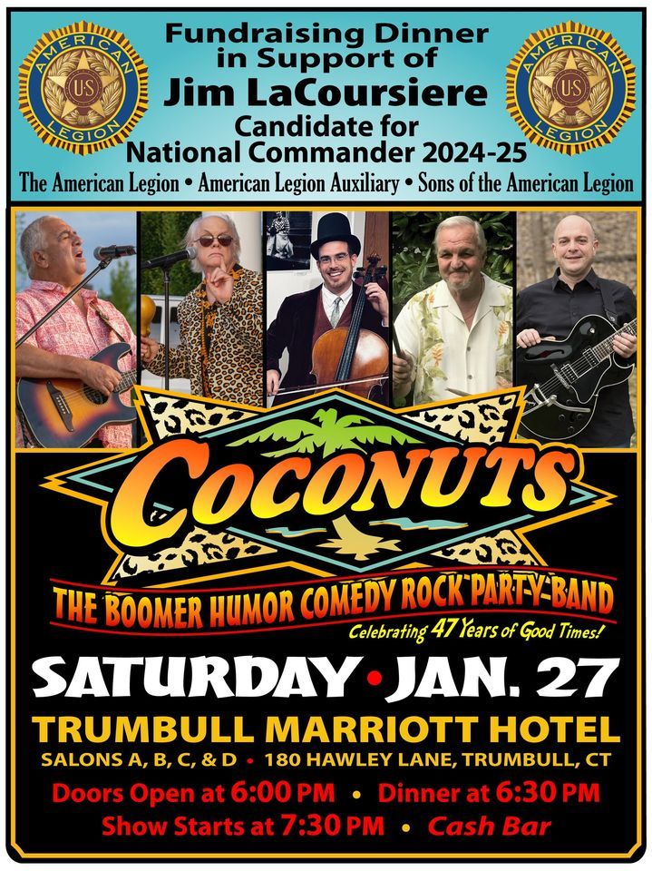 Coconuts Boomerific Party, Trumbull Marriott Shelton, February 10 2024