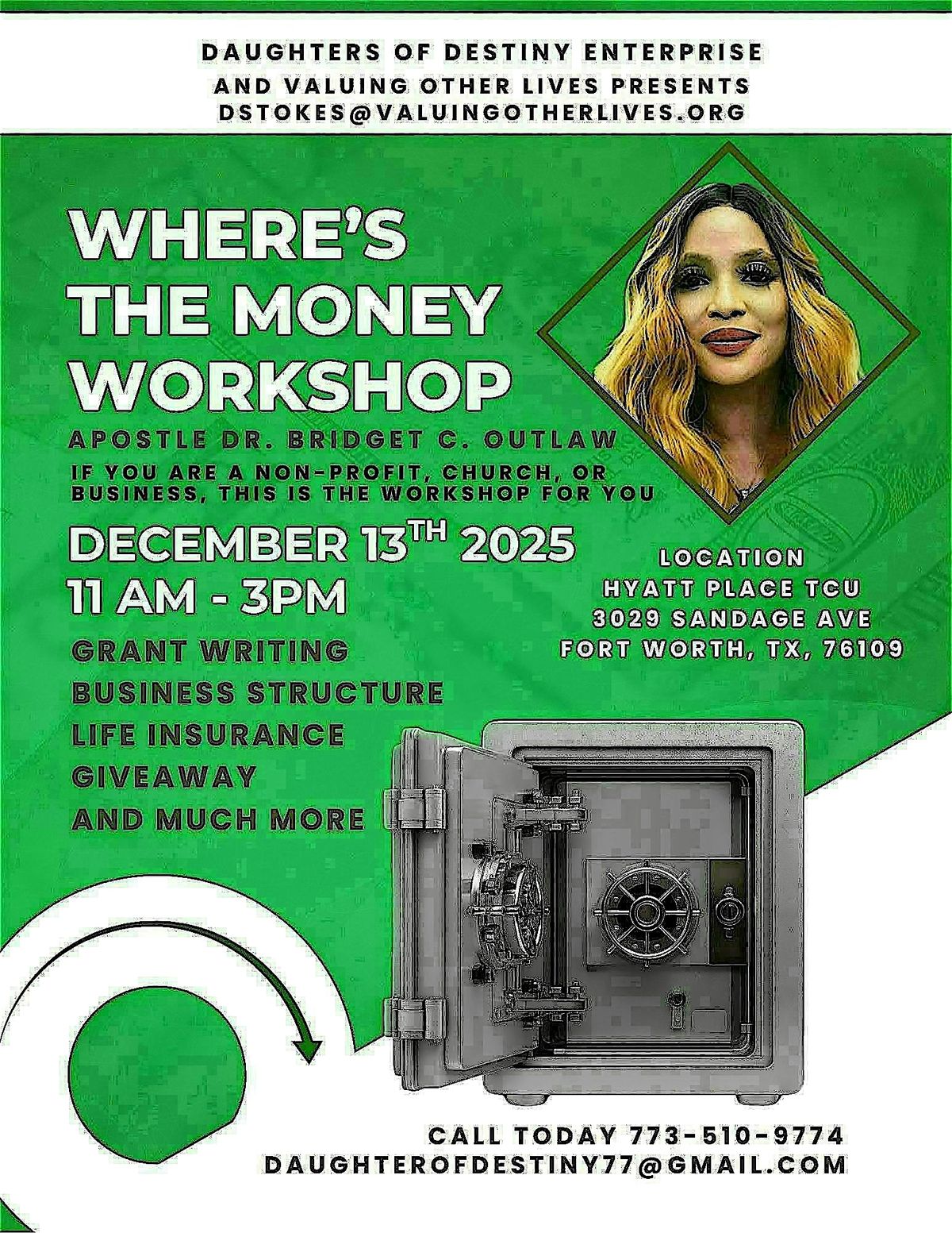 WHERE’S THE MONEY WORKSHOP, 13 December | Event in Fort Worth | AllEvents