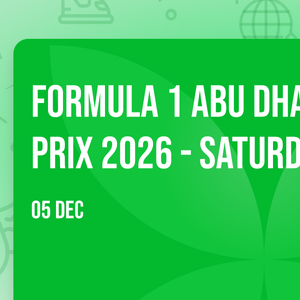 Formula 1 Abu Dhabi Grand Prix 2026 - Saturday Tickets