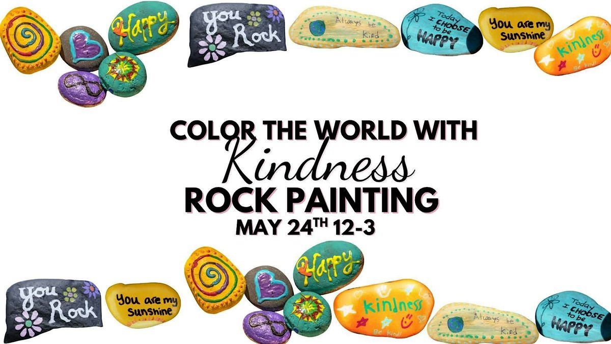 Kindness rock painting at the Local Uptown, 301 N McDuffie St, Anderson ...