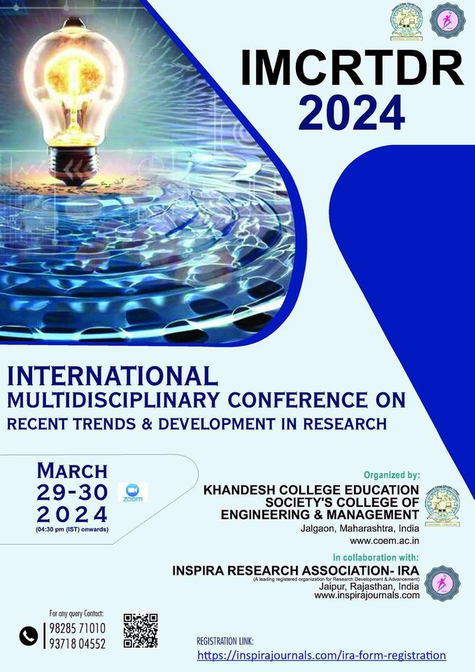 NTERNATIONAL MULTIDISCIPLINARY CONFERENCE ON “RECENT TRENDS ...