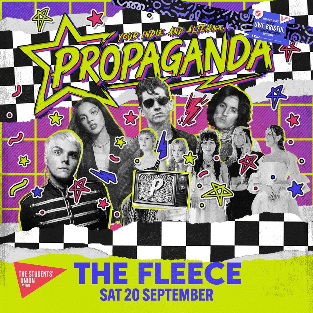 UWE Bristol Official Freshers | Propaganda Indie Party, 20 September | Event in Bristol | AllEvents