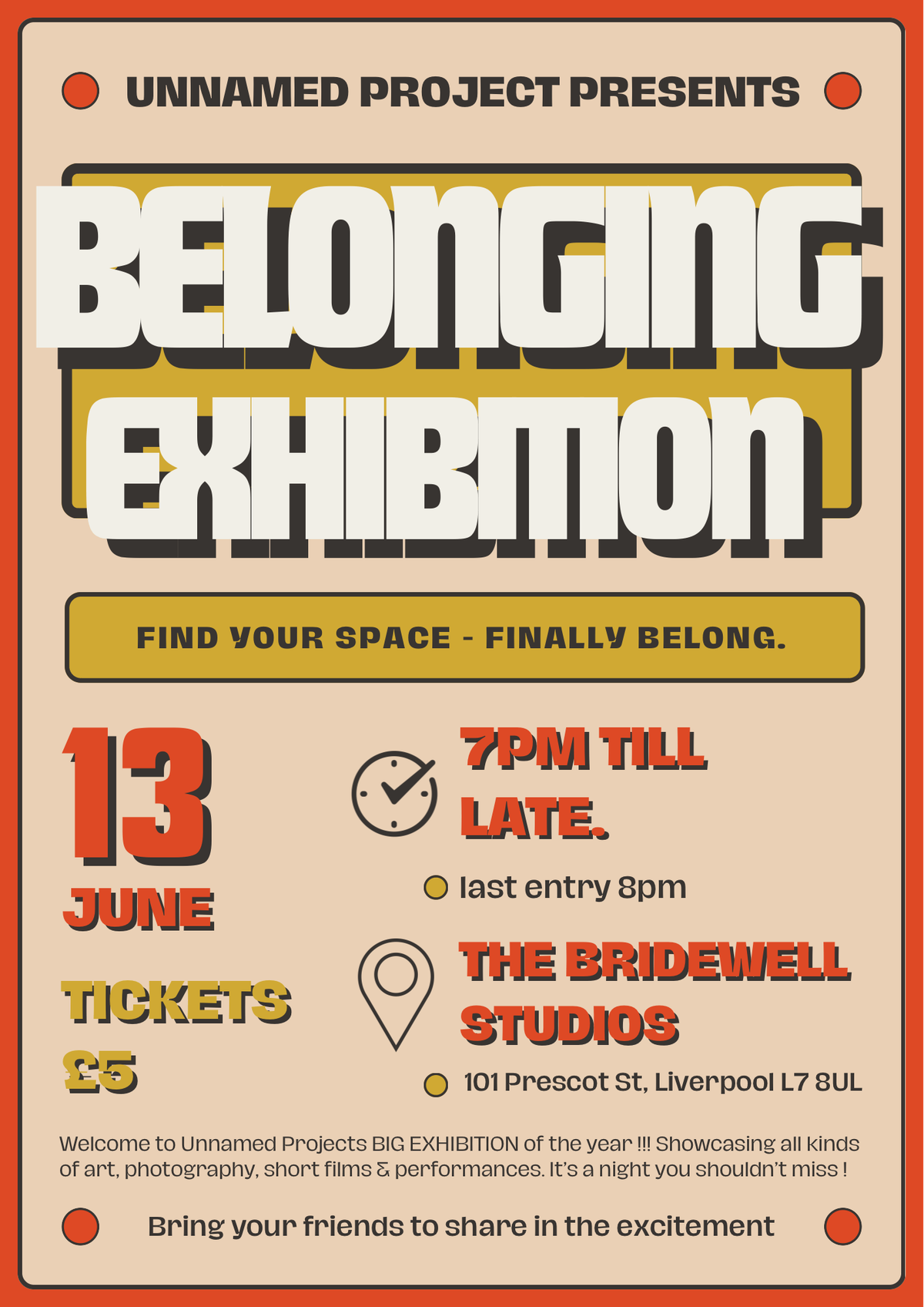 UNNAMED PROJECT : BELONGING.  | Event in Liverpool | AllEvents