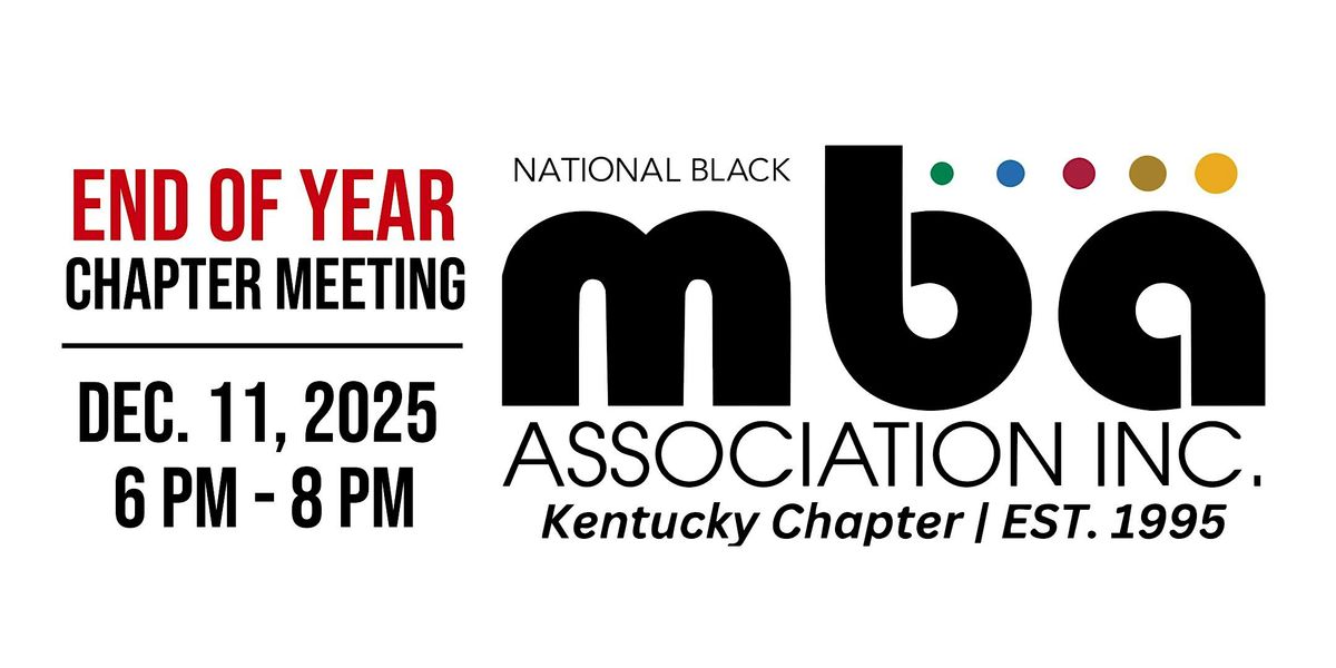 End of Year Chapter Meeting, 11 December | Event in Louisville | AllEvents