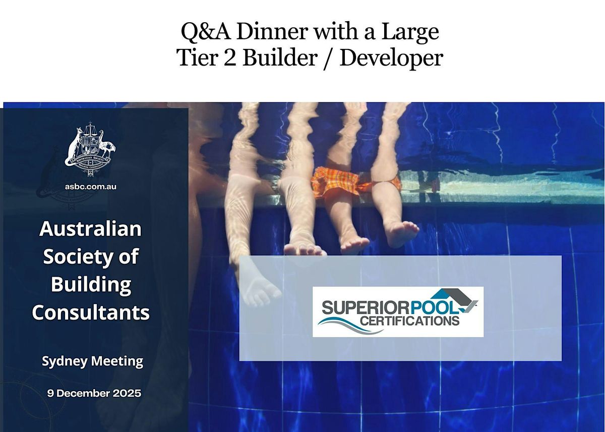 Swimming Pool Certification - what to look out for, 9 December | Event in Rosehill | AllEvents