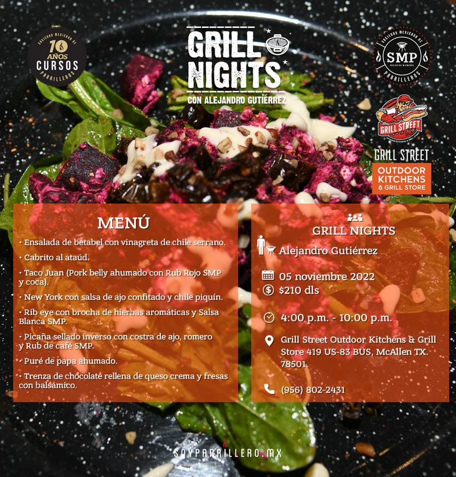 Grill nights by Sociedad Mexicana de Parrilleros, Grill St Outdoor Kitchens & Grill Store